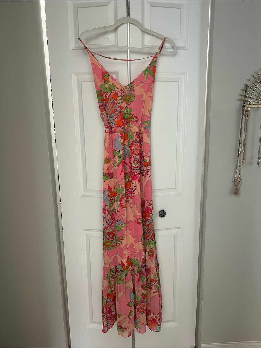 Gianni Bini Pink Floral Maxi Dress